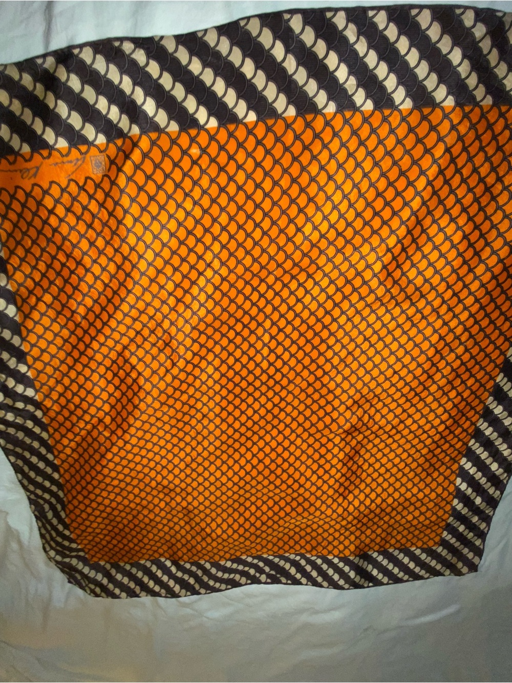 Anne Klein vintage Orange scarf